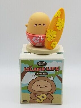 Opened box Smoko Tayto Island Life Blind Box Series: Surfer Tayto Potato Figure